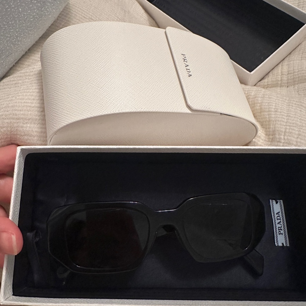 Prada Black Rectangular Sunglasses Nwot - image 5